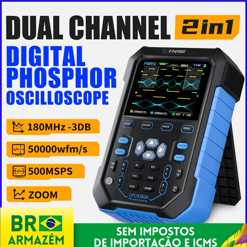 Fnirsi Digital Oscilloscope Handheld - FNIRSI DPOX180H Przenośny Oscyloskop Cyfrowy z