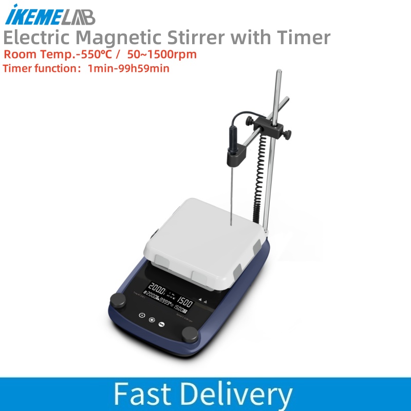 Lab Magnetic Stirrer Hot Plate - Mieszadło magnetyczne IKEME z wyświetlaczem LCD,