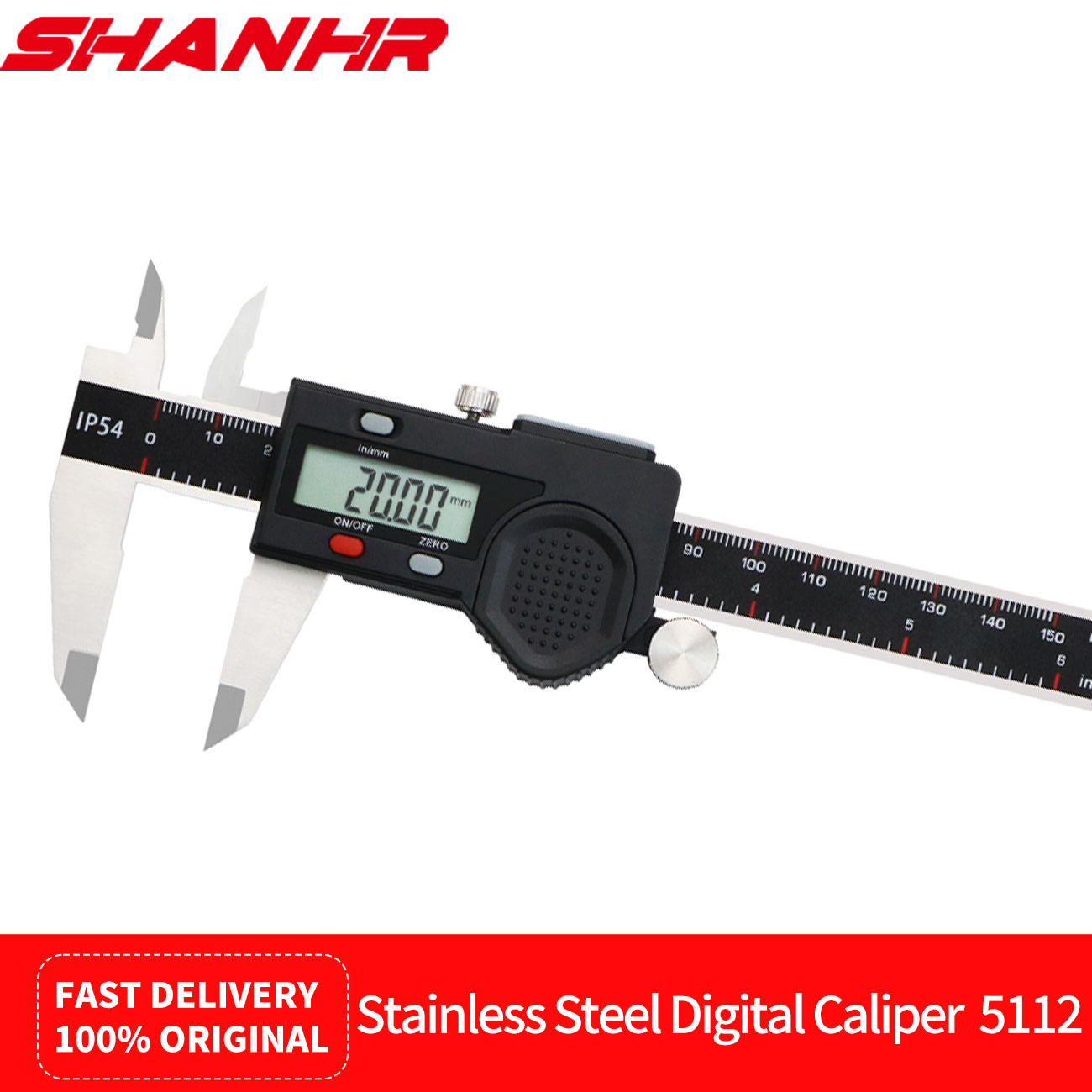 Digital Caliper 150Mm Stainless Steel - SHANHR IP54 Wodoodporne Cyfrowe Suwmiarki Ze