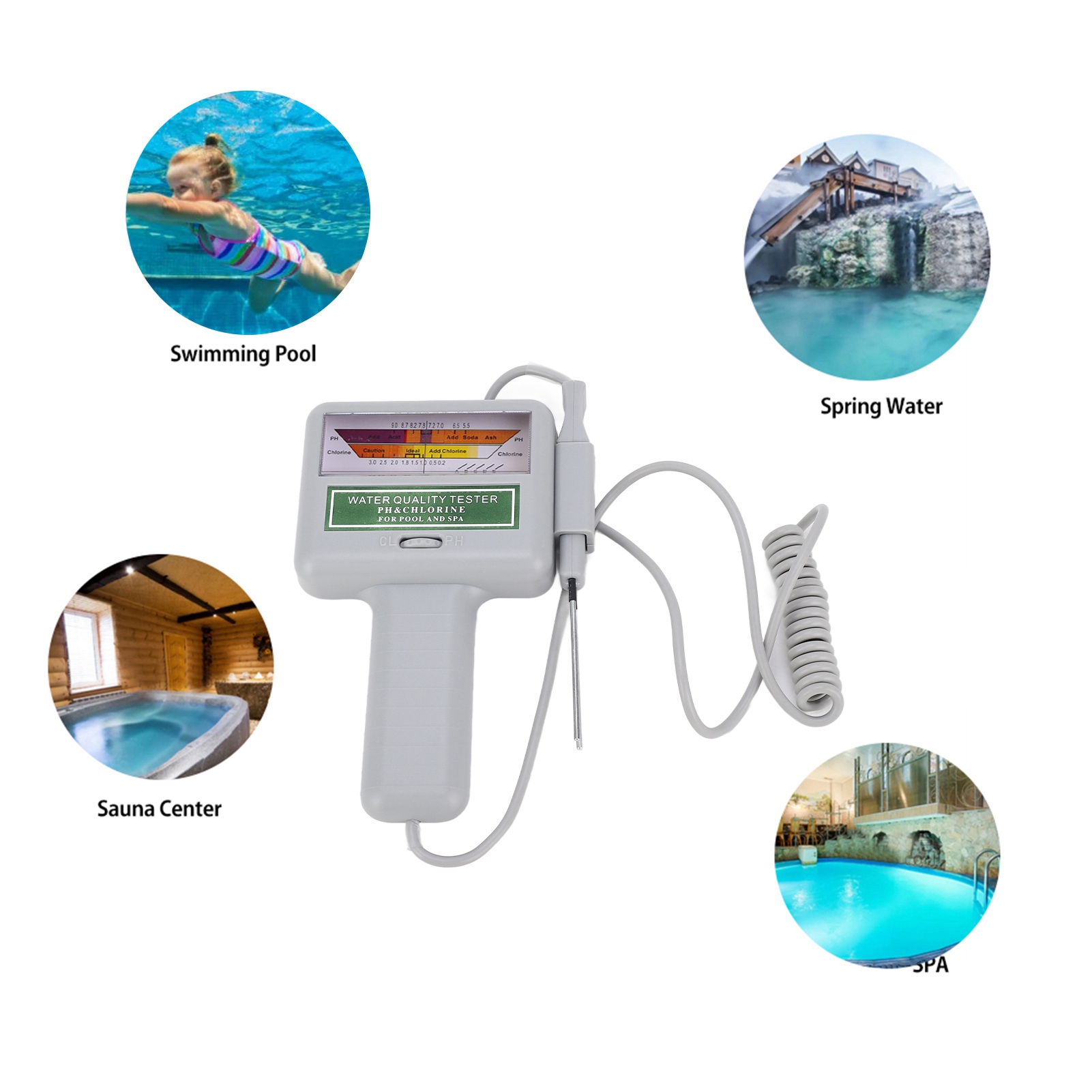 Ph Meter Digital Water Tester - Cyfrowy tester jakości wody w basenie,
