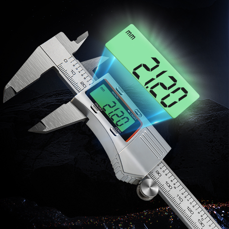 Digital Caliper 150Mm Stainless Steel - 150mm podświetlany zacisk cyfrowy ze stali