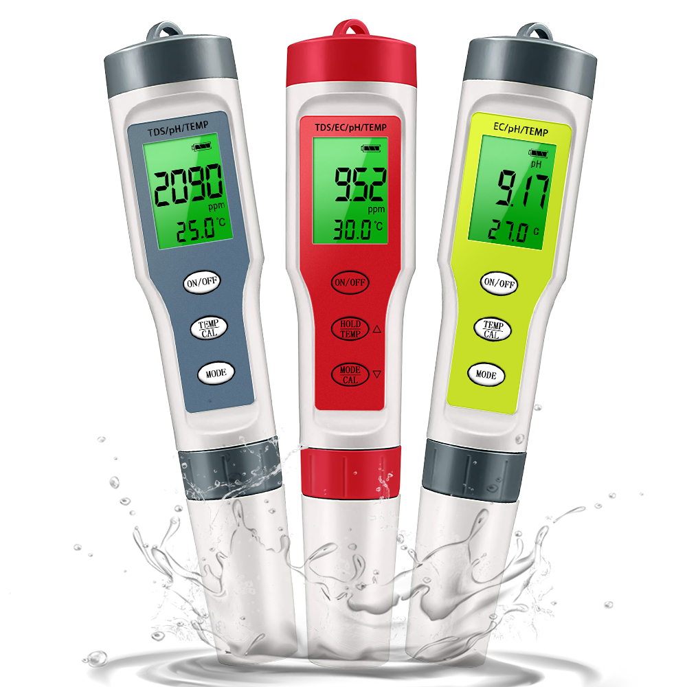 Ph Meter Digital Water Tester - Miernik PH Wodoodporny miernik PH/TDS/EC/Temp Cyfrowy