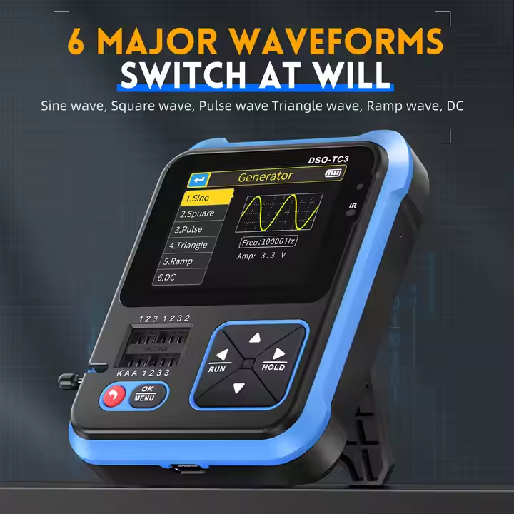 FNIRSI DSO-TC3 Mini Przenośny  – Fnirsi Digital Oscilloscope Handheld recenzja i cena