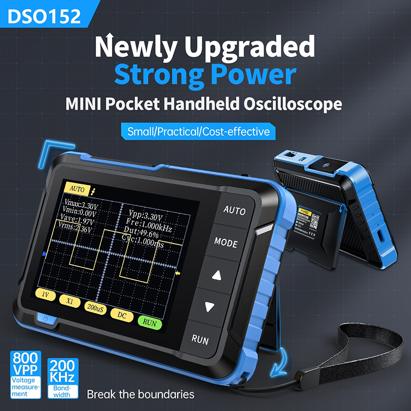 FNIRSI DSO152 Mini ręczny oscy – Fnirsi Digital Oscilloscope Handheld recenzja i cena