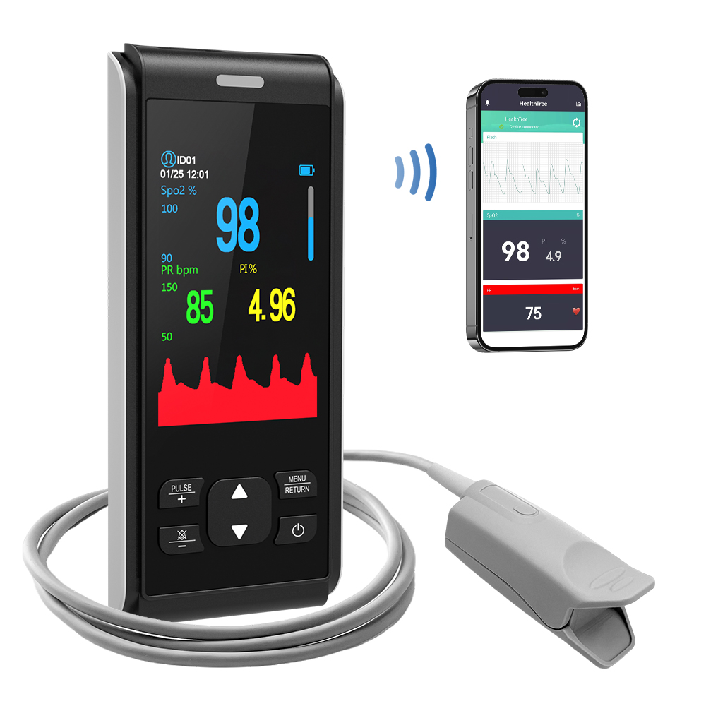 Ręczny pulsoksymetr HealthTree – Pulse Oximeter Fingertip Rechargeable recenzja i cena