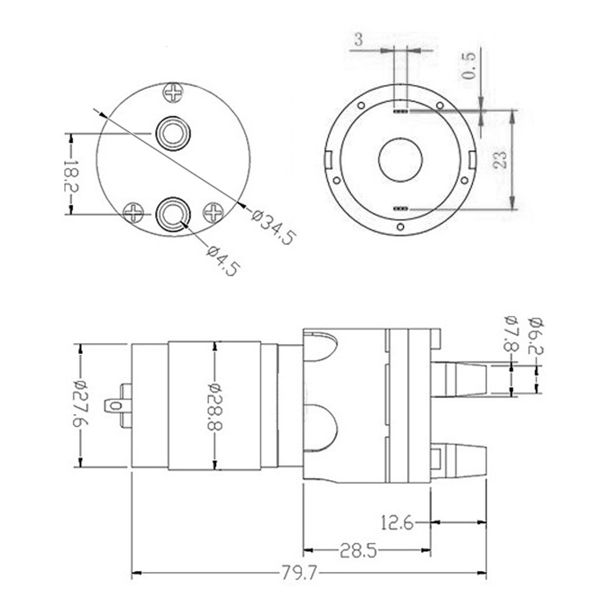 R365 mikrosilnik pompy wodnej  – Mini Peristaltic Pump 12V recenzja i cena