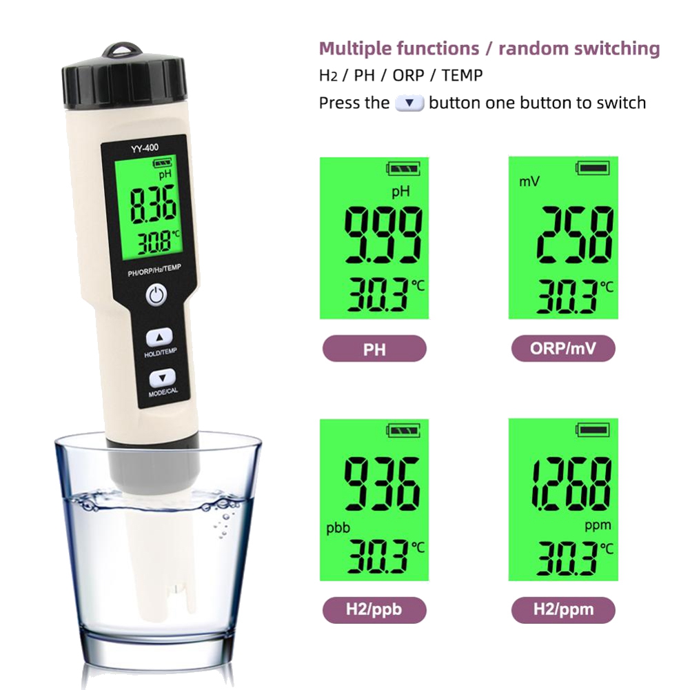 Miernik 4 w 1 YY-400 PH/ORP/H2 – Ph Meter Digital Water Tester recenzja i cena