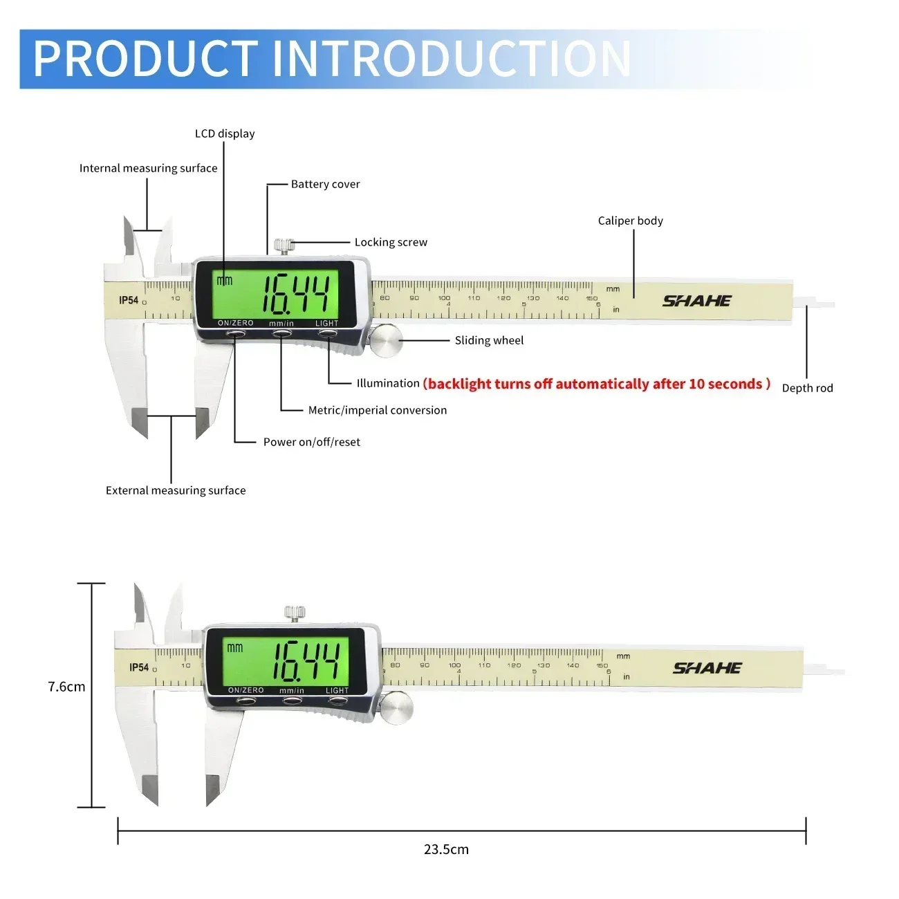SHAHE nowa suwmiarka cyfrowa 0 – Digital Caliper 150Mm Stainless Steel recenzja i cena